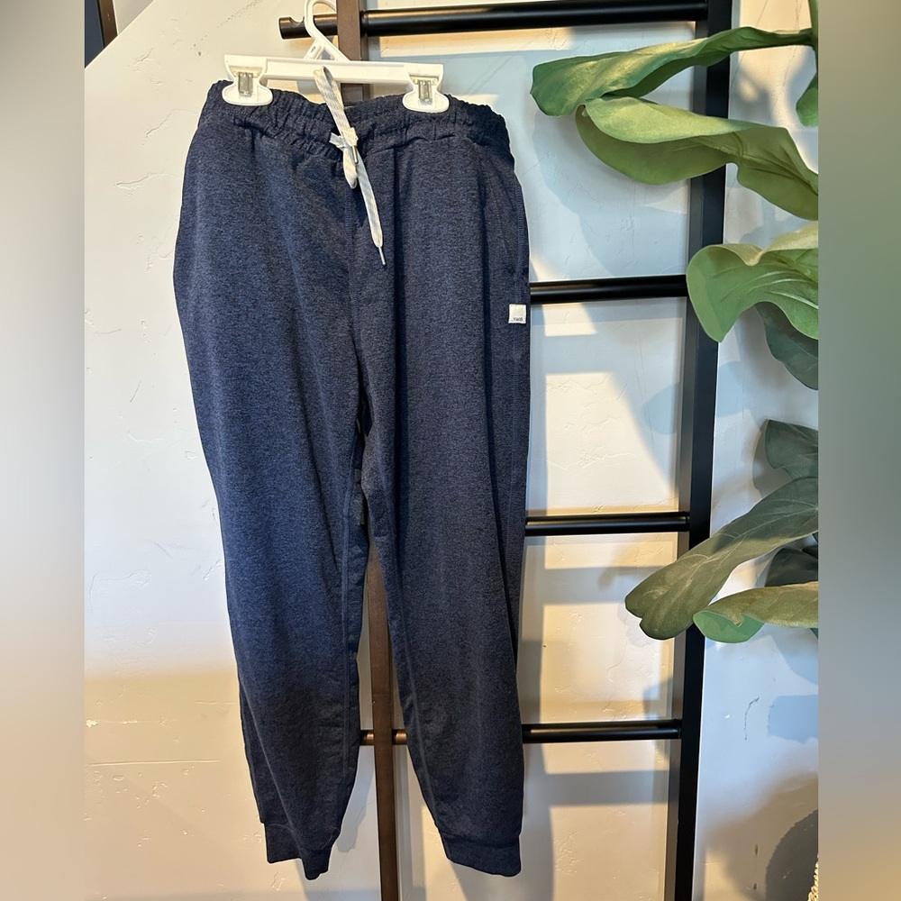 Heathered blue Vuori joggers